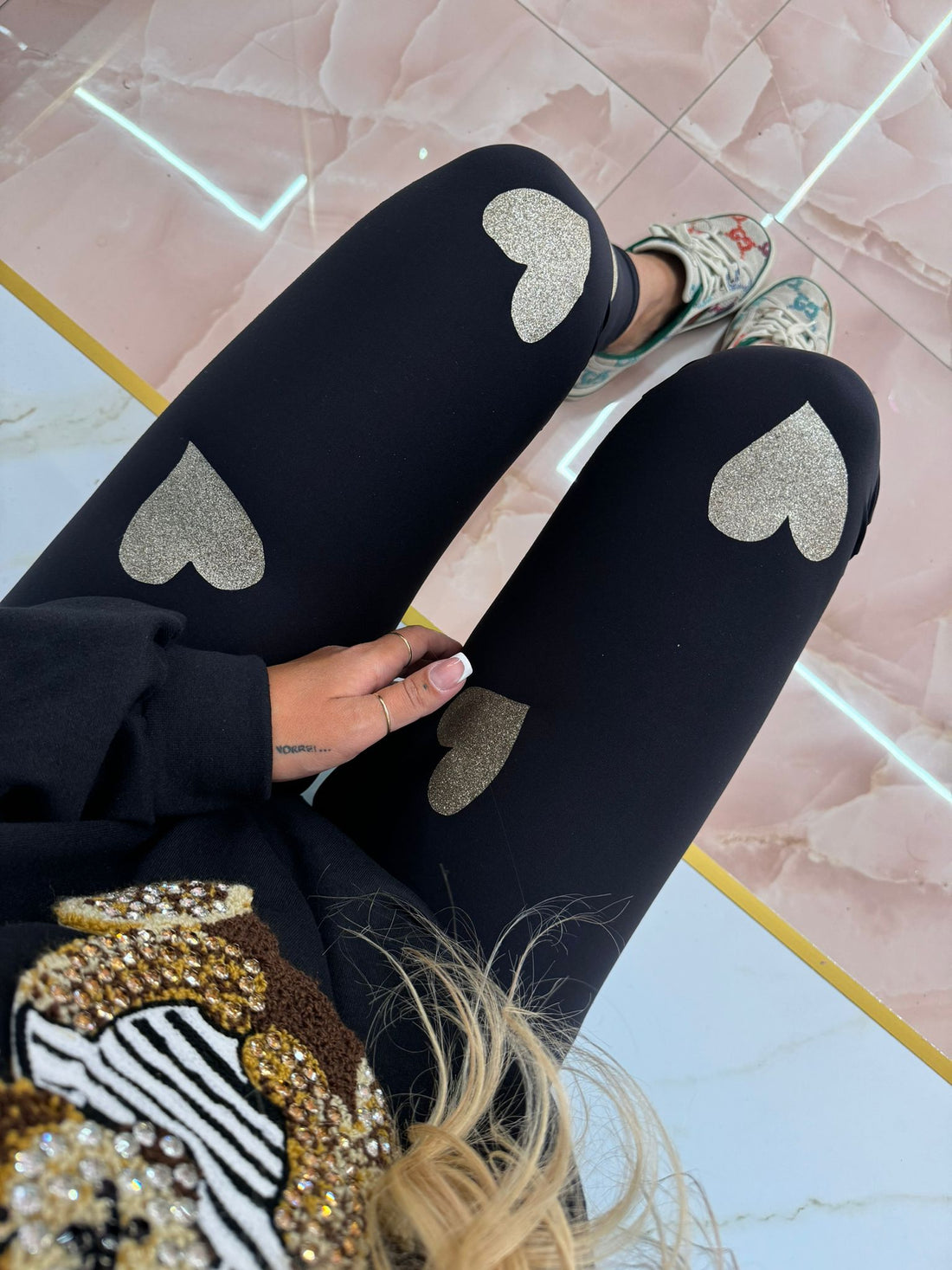 LEGGING HEART GOLD