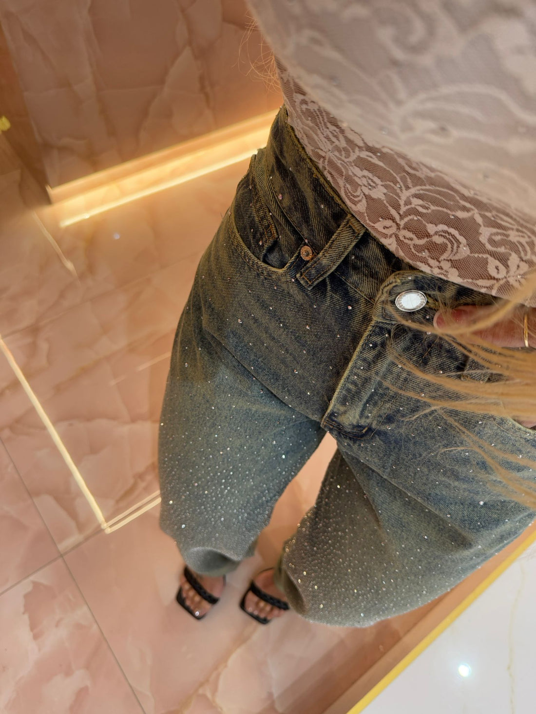 Jeans Balloon Microstrass ★