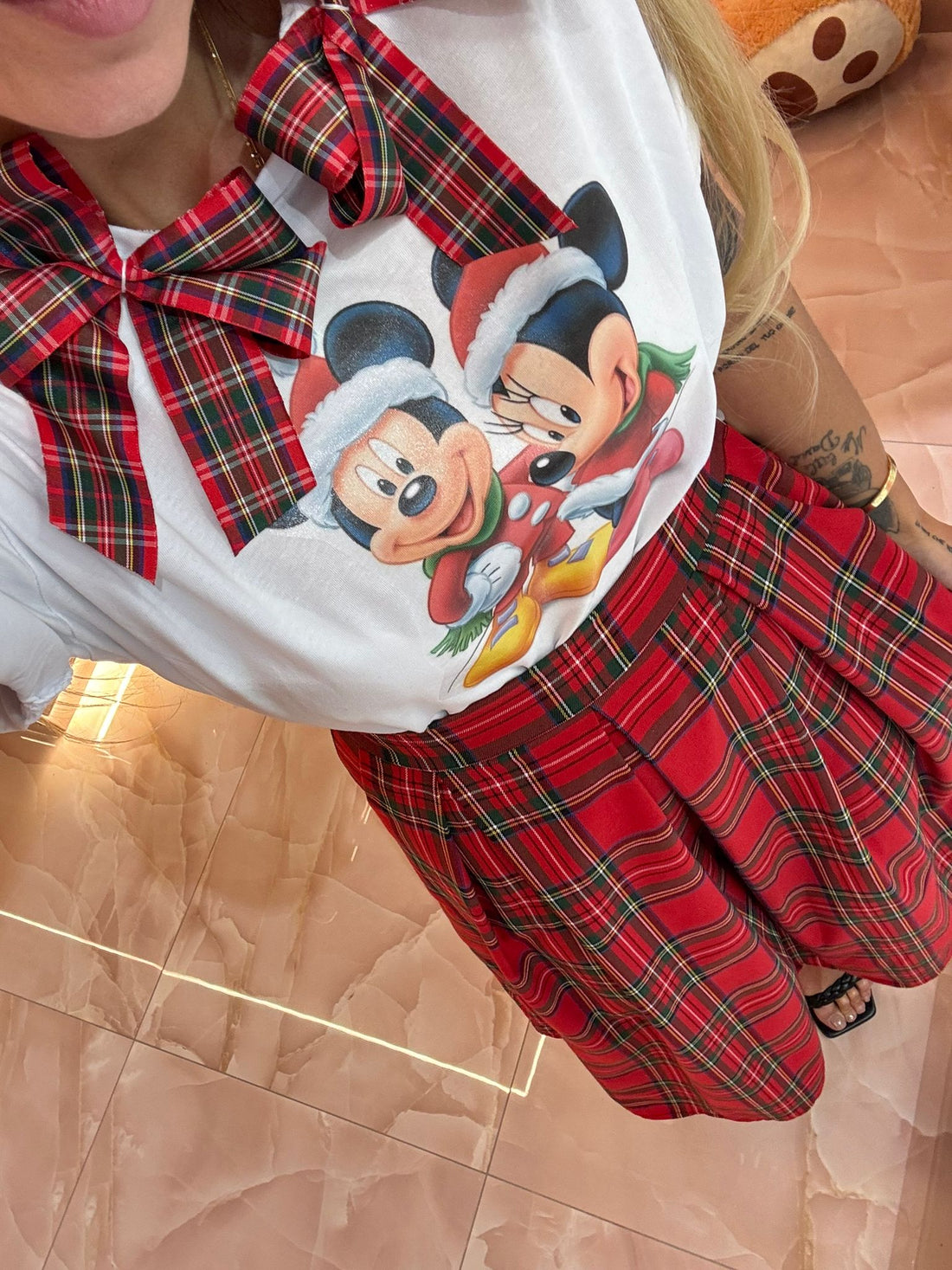 SHIRT MINNIE E TOPOLINO NOEL