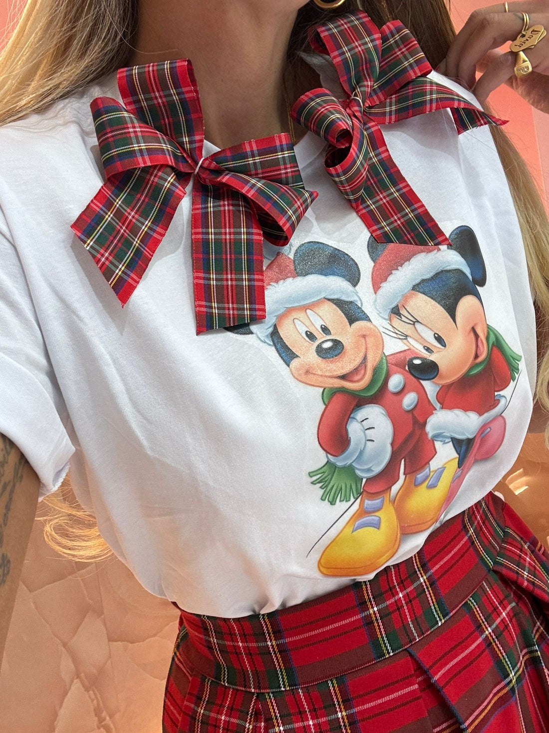 SHIRT MINNIE E TOPOLINO NOEL